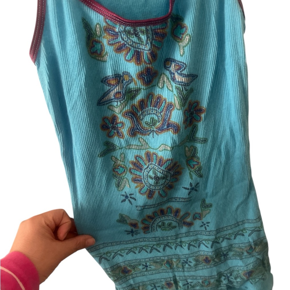 Vintage Free people Blue Floral Women's Top - Picture 3 of 8